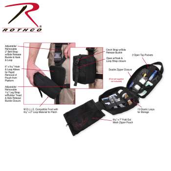 Rothco Drop Leg Medical Pouch Specs