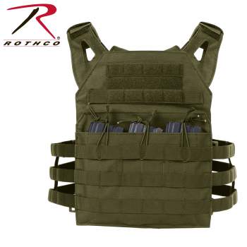 Olive Drab Lightweight Armor Plate Carrier Vest Front View