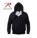 Black Thermal Lined Hooded Sweatshirt