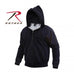 Black Thermal Lined Hooded Sweatshirt Side View