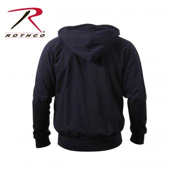 Thermal Lined Hooded Sweatshirt Back View