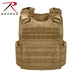 Rothco MOLLE Plate Carrier Coyote Brown Vest.