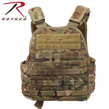 Rothco MOLLE Plate Carrier Multicam Vest