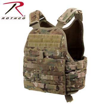 Ballisitcs Soft Armor Rothco MOLLE Plate Carrier Side View