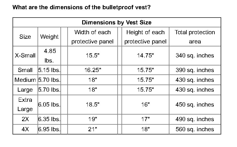 BulletSafe Bulletproof Vest - Level IIIA.